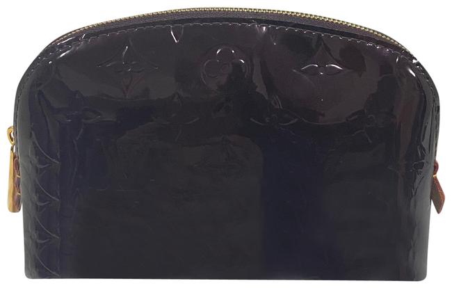 Louis Vuitton Burgundy Pouch Vernis Cosmetic Bag