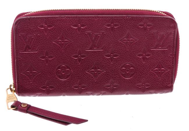 Louis Vuitton Burgundy Zippy Empriente Leather Monogram Wallet