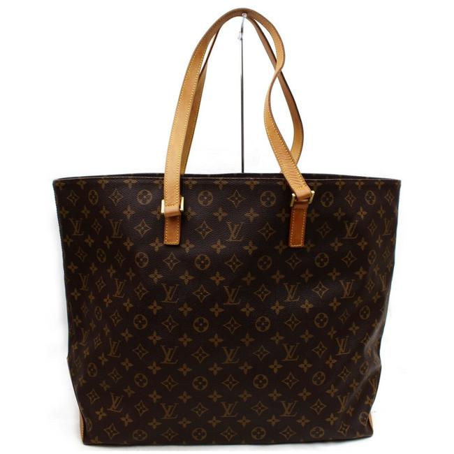 Louis Vuitton Cabas Alto Large Monogram 871945 Brown Coated Canvas Tote