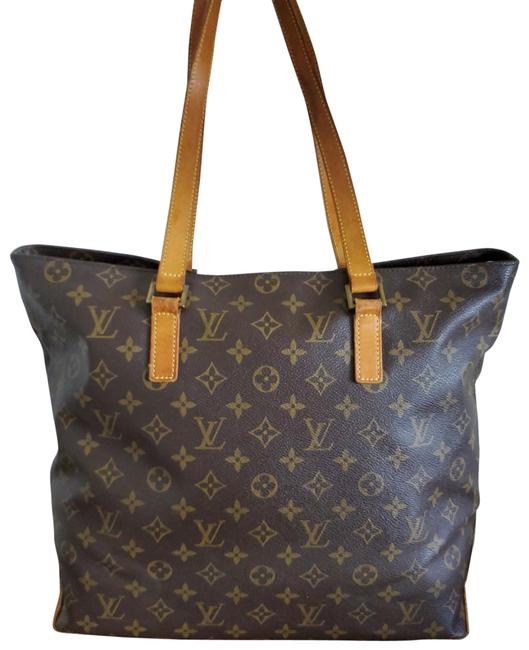 Louis Vuitton Cabas Mezzo Shoulderbag Brown Canvas Tote