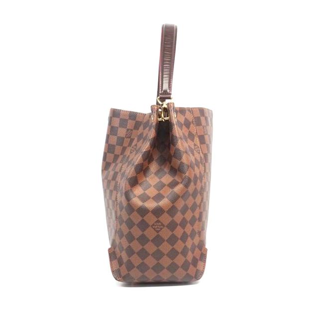Louis Vuitton Caissa Ca?ssa Brown Canvas Hobo Bag