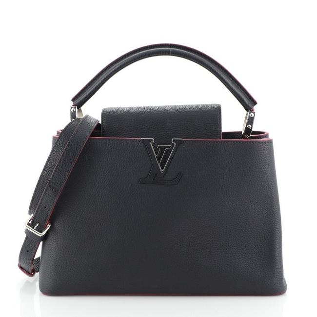 Louis Vuitton Capucines Handbag Pm Blue Leather Cross Body Bag