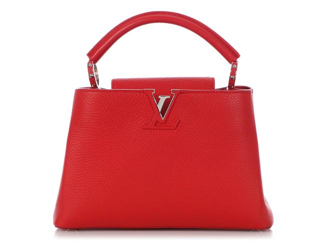 Louis Vuitton Capucines Rubis Red Taurillon Leather Cross Body Bag