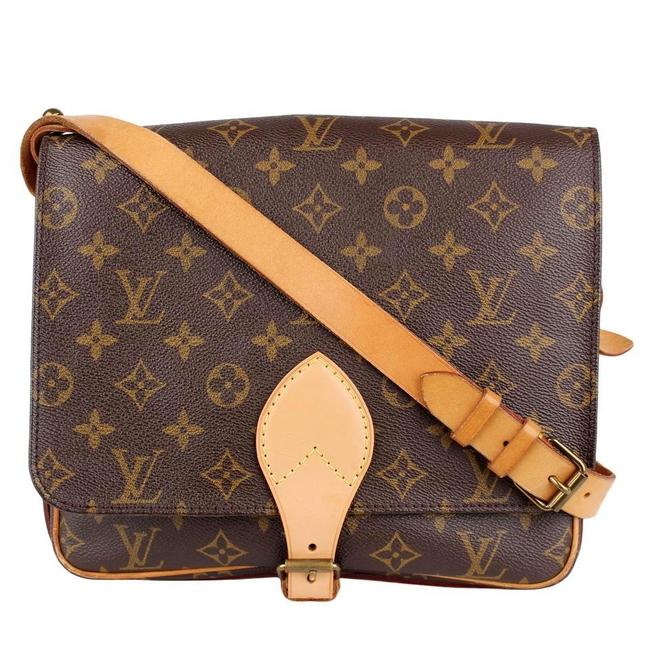 Louis Vuitton Cartouchiere Gm 8032 Brown Monogram Canvas Cross Body Bag
