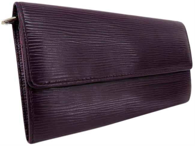 Louis Vuitton Cassis  Cassis Epi Portofeuille Sara M6374k Bi fold Wallet