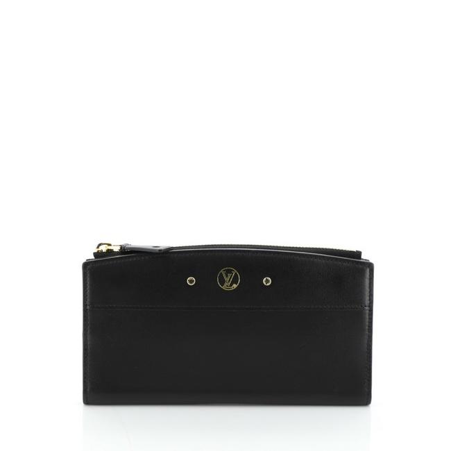 Louis Vuitton City Steamer Wallet Black Leather Clutch