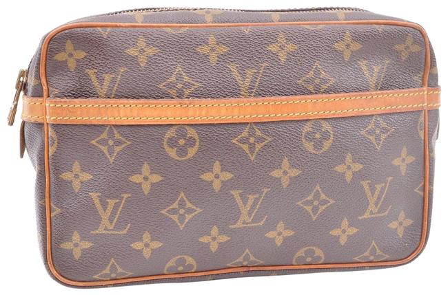 Louis Vuitton Compiegne 23 Hand Brown Monogram Canvas Clutch