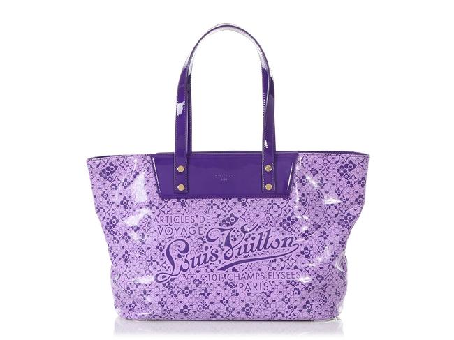 Louis Vuitton Cosmic Blossom Pm Purple Pvc Tote