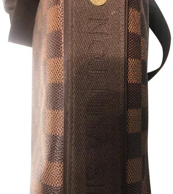 Louis Vuitton Damier Brown Leather Messenger Bag