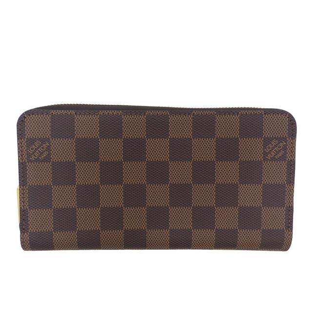 Louis Vuitton Damier Canvas  Ebene  Ebene Zippy N60046 Lm0260 Wallet