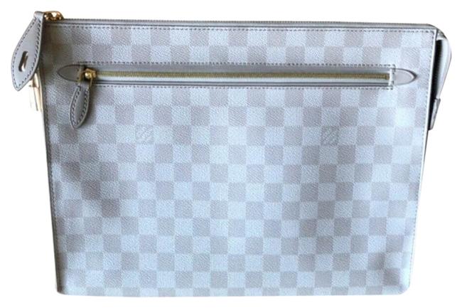 Louis Vuitton Damier Coulours Gray Monogram Canvas Clutch