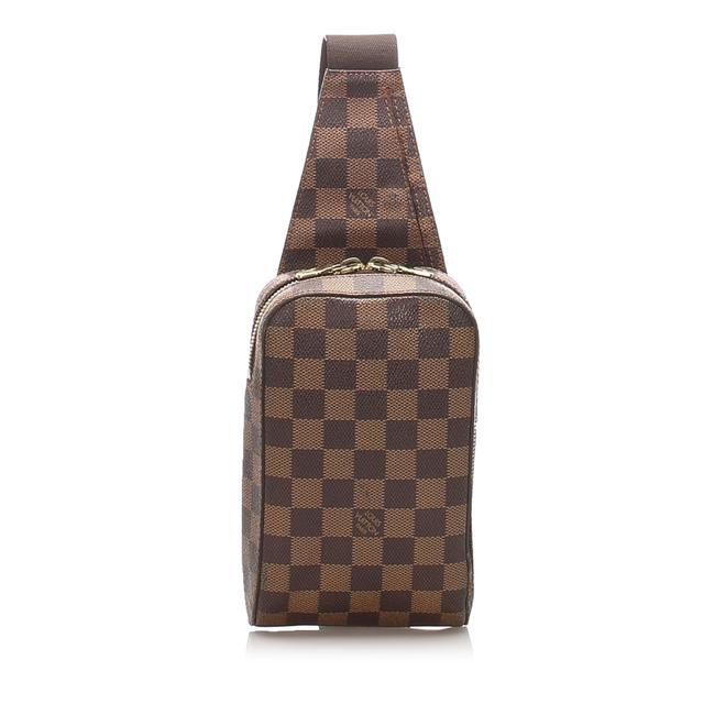 Louis Vuitton Damier Ebene Geronimos Brown Canvas Backpack