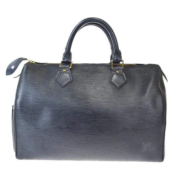 Louis Vuitton Doctor Speedy 30 Black Epi Leather Satchel