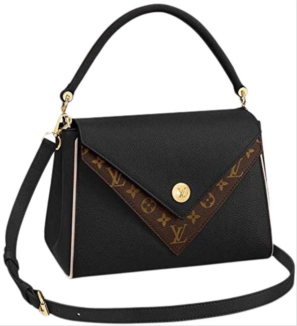 Louis Vuitton Double V Handbag Black Satchel