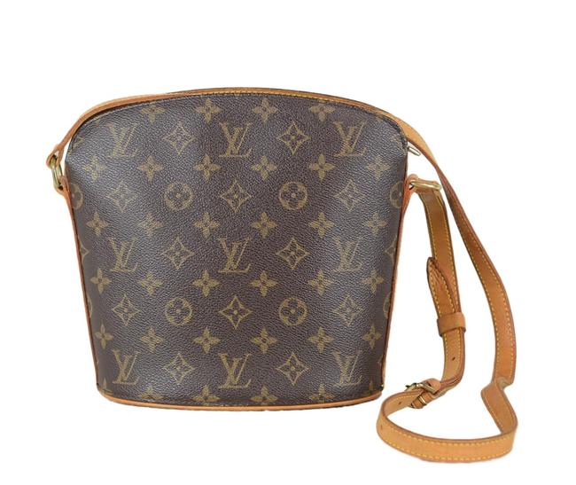 Louis Vuitton Drouot Brown Monogram Canvas Cross Body Bag