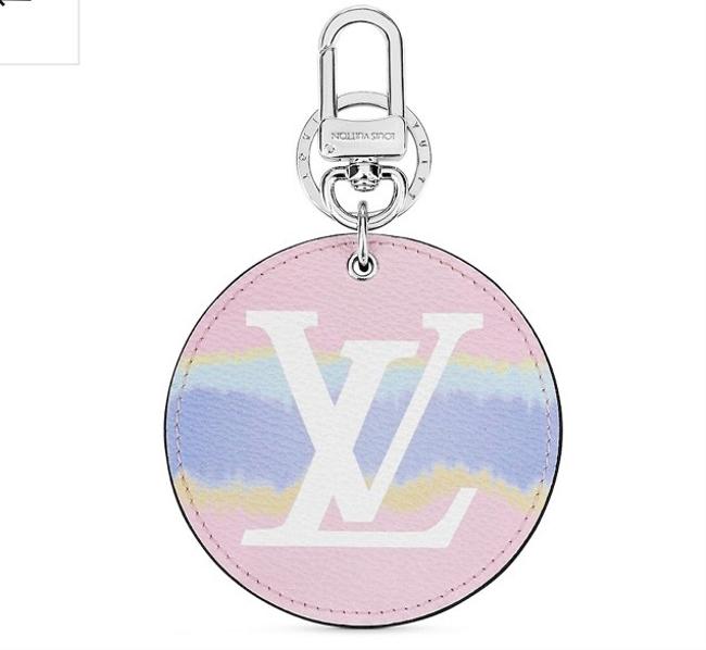 Louis Vuitton Escale Charm Pink Coated Canvas Satchel