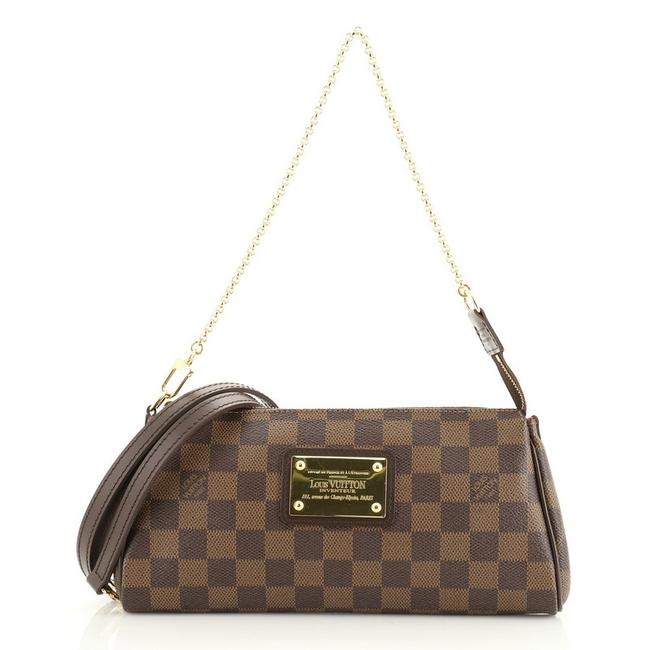 Louis Vuitton Eva Damier Brown Coated Canvas Cross Body Bag