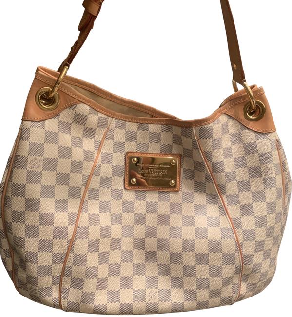 Louis Vuitton Galliera Pm White Damier Azur Canvas Shoulder Bag