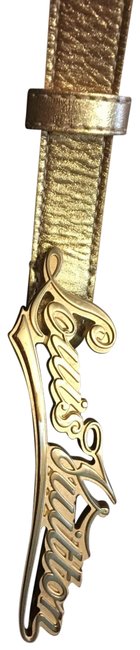 Louis Vuitton Gold Belt