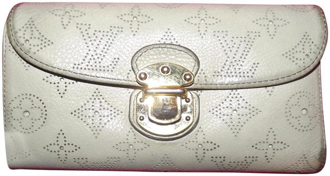 Louis Vuitton Gray Mahina Perforated Leather Loved Wallet