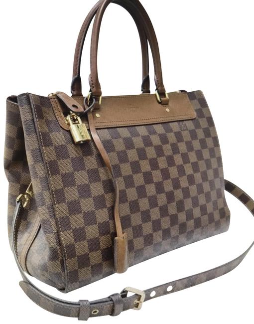 Louis Vuitton Greenwich Damier Brown Canvas Satchel