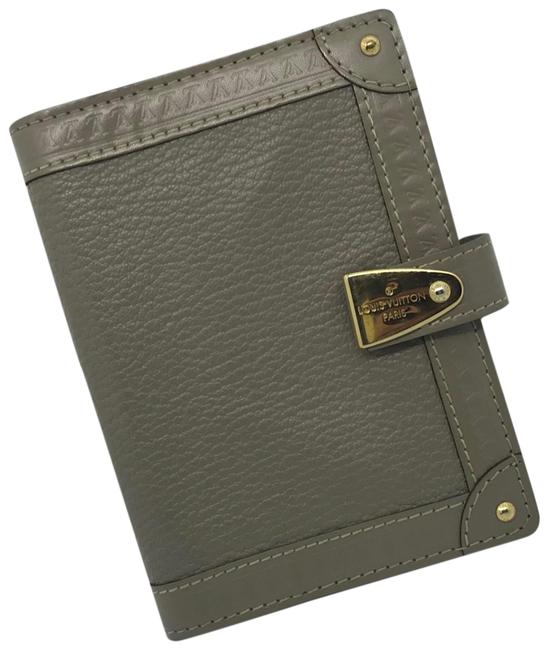 Louis Vuitton Grey Monogram Partenaire Suhali Agenda Cover Wallet