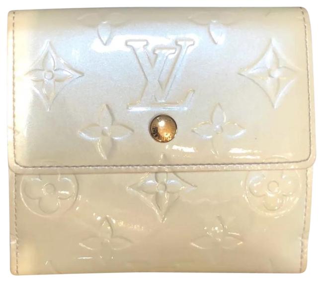 Louis Vuitton Ivory Monogram Vernis Mate Portefeiulle Trifold Wallet