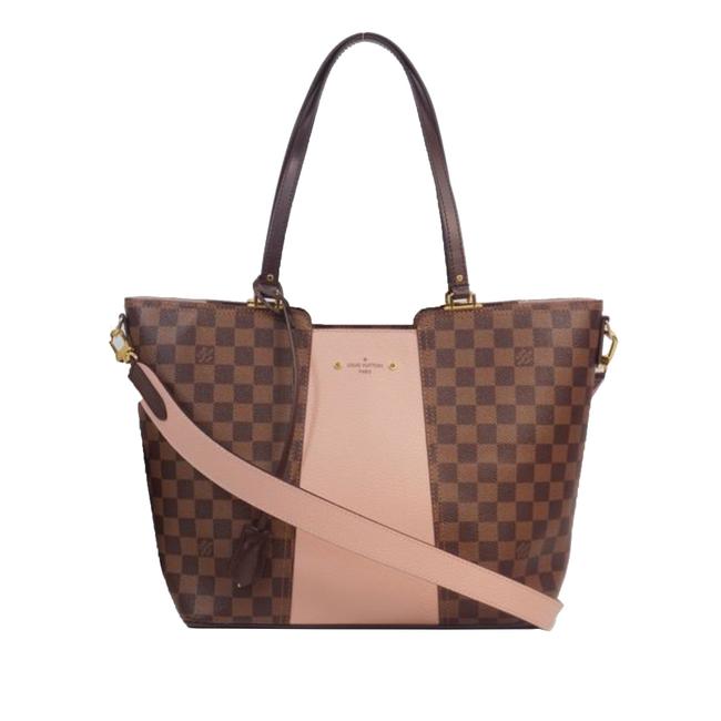 Louis Vuitton Jersey Brown Leather Tote