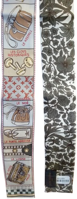 Louis Vuitton Khaki Floral 2018 Jeu De Bb Bandeau Scarf Wrap