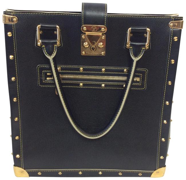 Louis Vuitton Suhali Le Fabuleux Black Gold Hardware Leather Tote