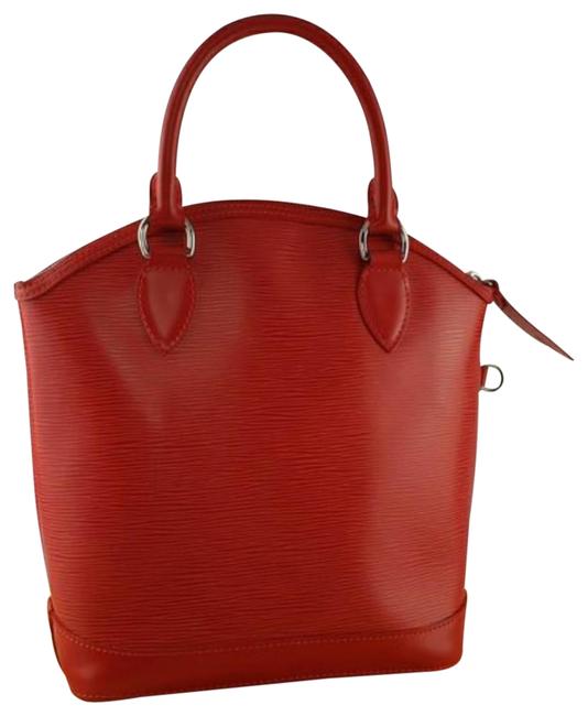 Louis Vuitton Lockit Epi Handbag Red Leather Satchel