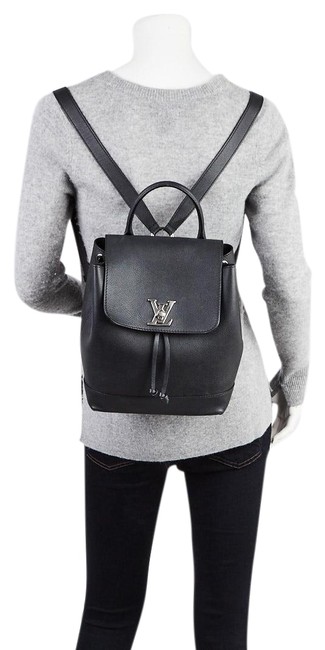 Louis Vuitton Lockme Caviar Leather 29lk0124 Black Calfskin Backpack