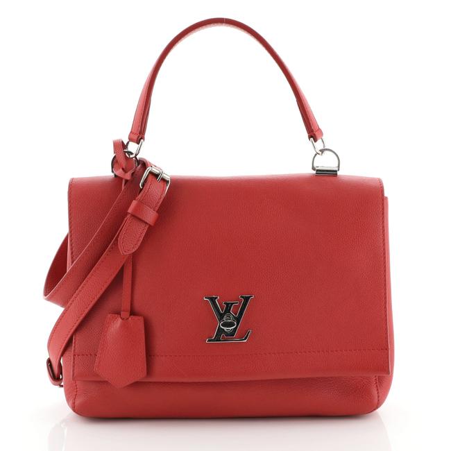 Louis Vuitton Lockme II Handbag Red Leather Tote