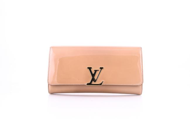Louis Vuitton EW Nude Beige Patent Leather Clutch