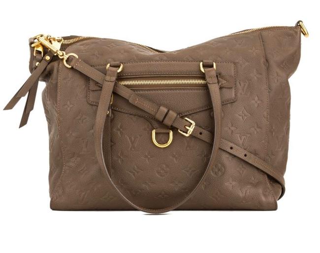 Louis Vuitton Lumineuse Ombre Ombre Taupe Taupe Leather Tote