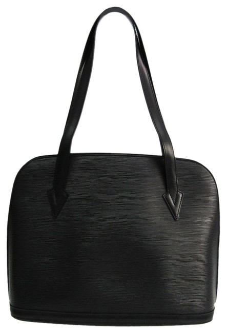 Louis Vuitton Lussac M52282 Handbag Noir Epi Leather Satchel