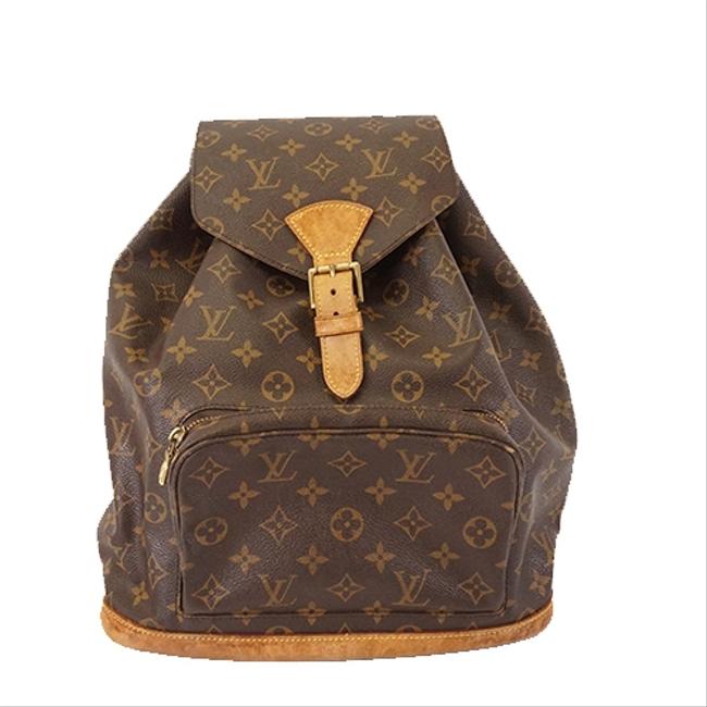 Louis Vuitton M51135 Women Brown Monogram Backpack