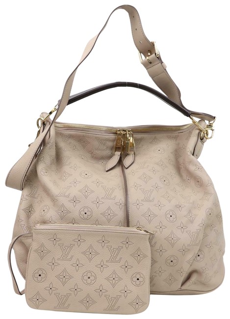 Louis Vuitton Mahina Hand Serena Mm Gray Shc7 10947 Tote
