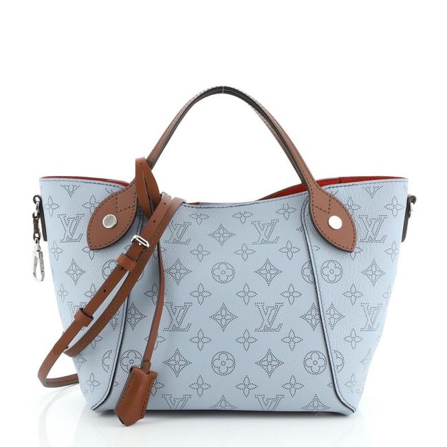 Louis Vuitton Mahina Hina Handbag Pm Blue Leather Tote