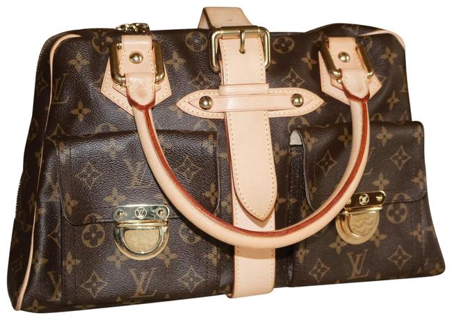 Louis Vuitton Manhattan Brown Leather Satchel