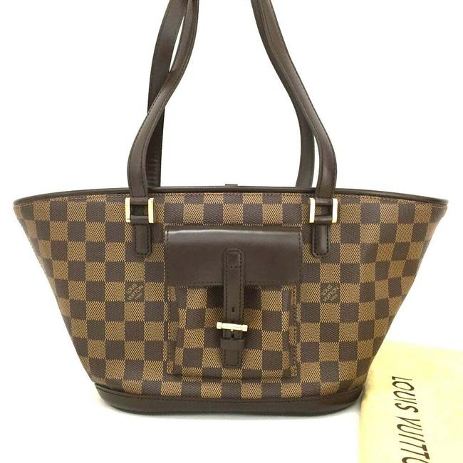 Louis Vuitton Manosque Bag Damier Pm Brown Tote