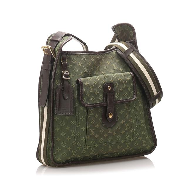 Louis Vuitton Mary Kate Green Leather Cross Body Bag