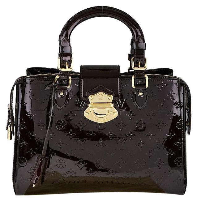 Louis Vuitton Melrose Ave A303 Amarante Vernis Patent Leather Satchel