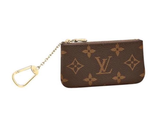 Louis Vuitton Monogram Canvas Coin Key Credit Card Zip Pouch Wallet