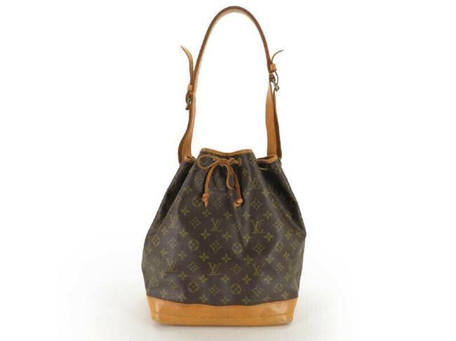 Louis Vuitton Monogram Noe Drawstring Brown Shoulder Bag