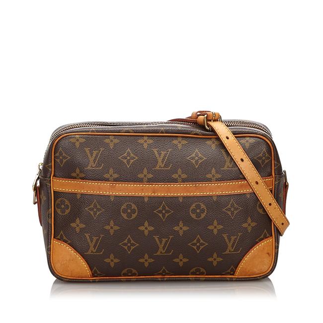 Louis Vuitton Monogram Trocadero 27 Brown Leather Cross Body Bag