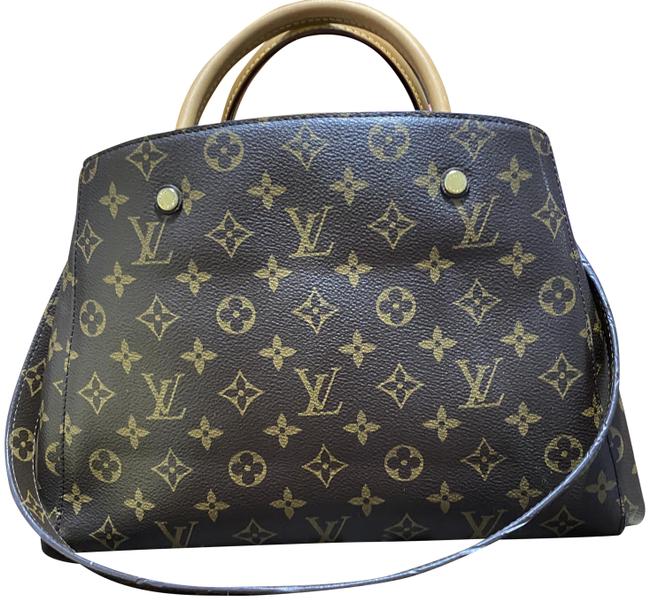 Louis Vuitton Montaigne Brown Monogram Canvas Tote