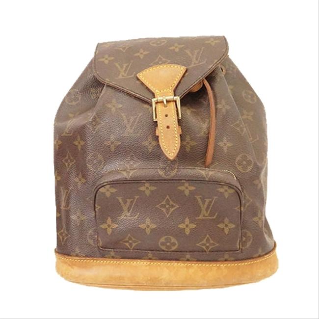 Louis Vuitton Montsouris Mm M51136 Women Monogram Backpack