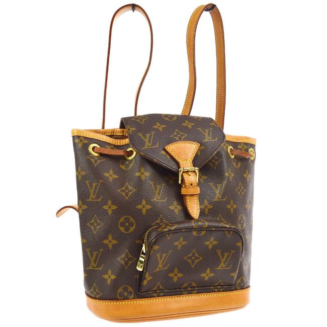 Louis Vuitton Montsouris Pm Brown Monogram Canvas Backpack
