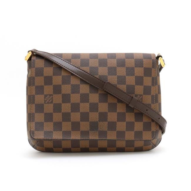 Louis Vuitton Musette Tango Long N51301 Damier Canvas Pvc Shoulder Bag